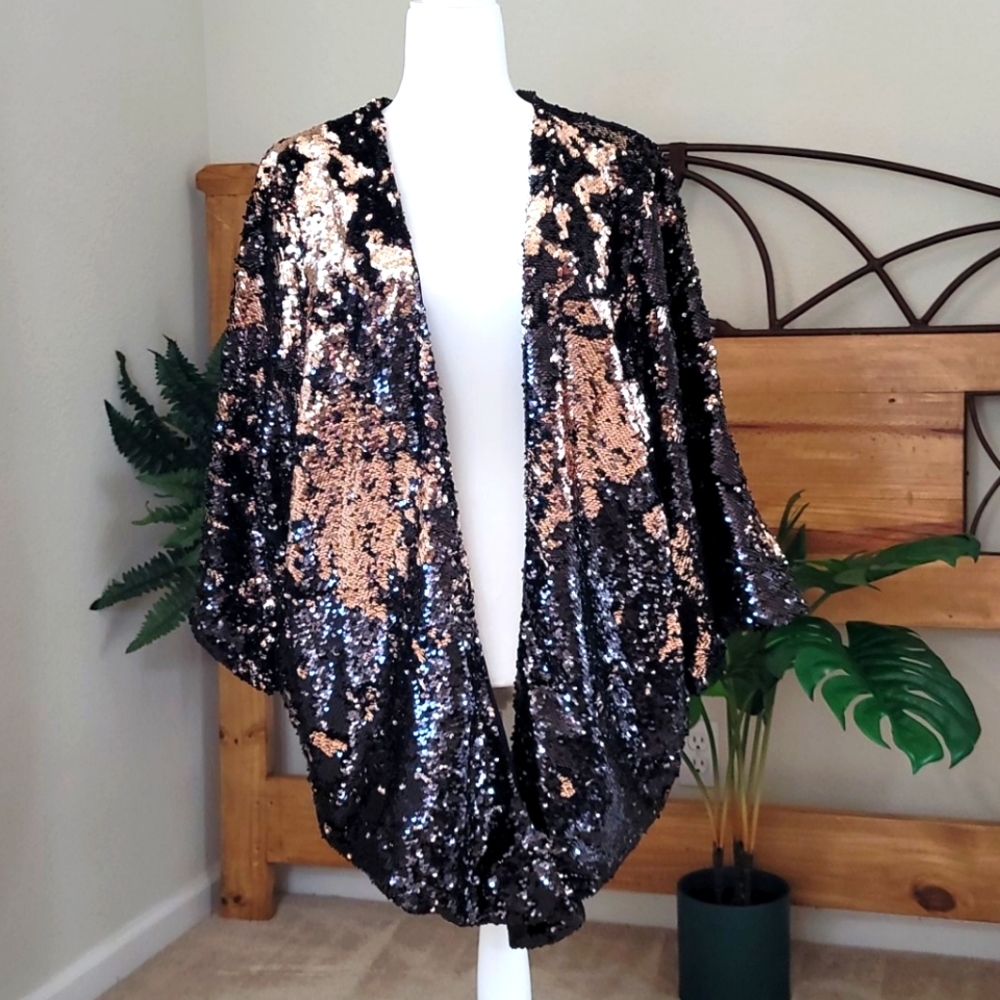 Torrid - 5/6 -  Reversible-Sequent Cocktail Jacket